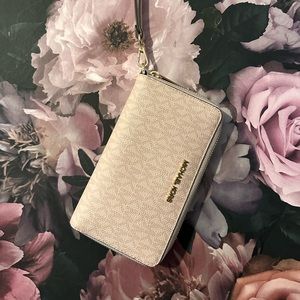 Baby pink MK Michael Kors wallet